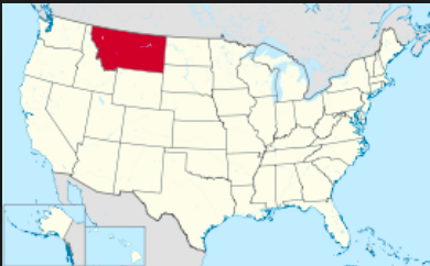 Montana, Karte von Wiki